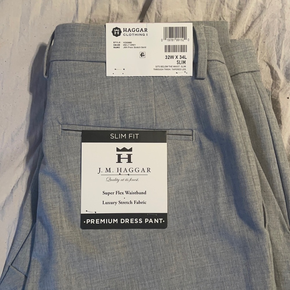 Haggar premium dress pant 32x34 slim